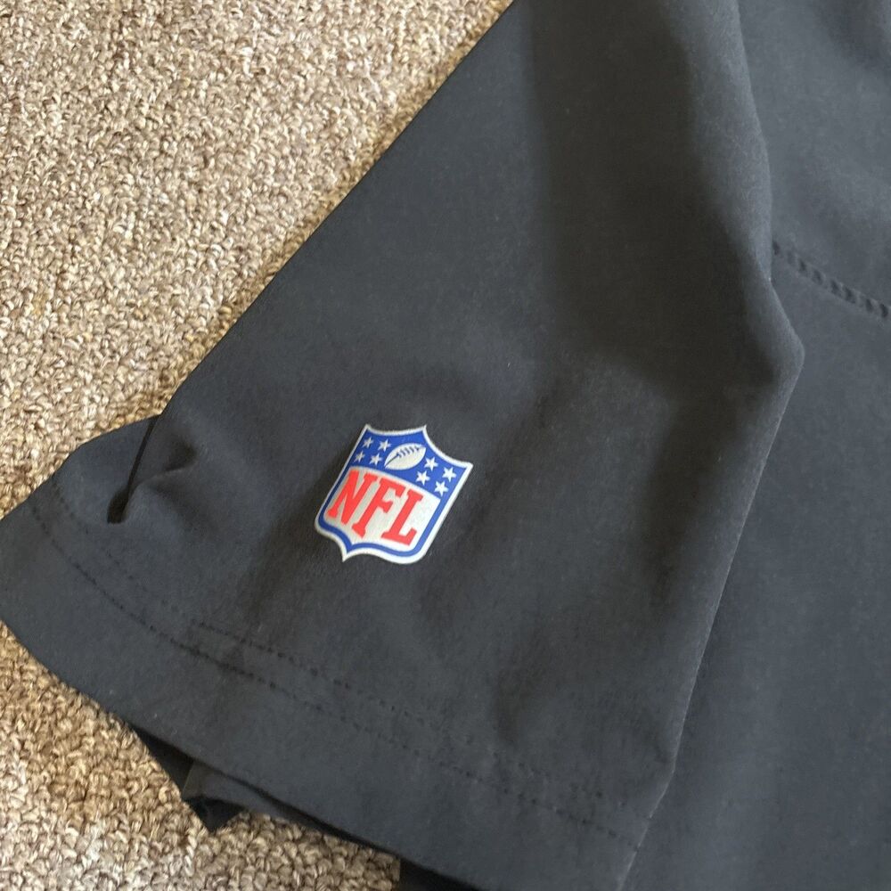 New York Jets Mens Large Button Snap Polo Nike Dri Fit On Field NFL Football - Picture 6 of 12
